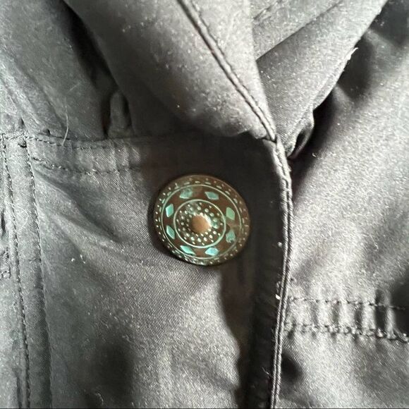 Vintage 1990’s Skiing Passport Black Aztec Embroidered And Embellished Jacket - Picture 16 of 16